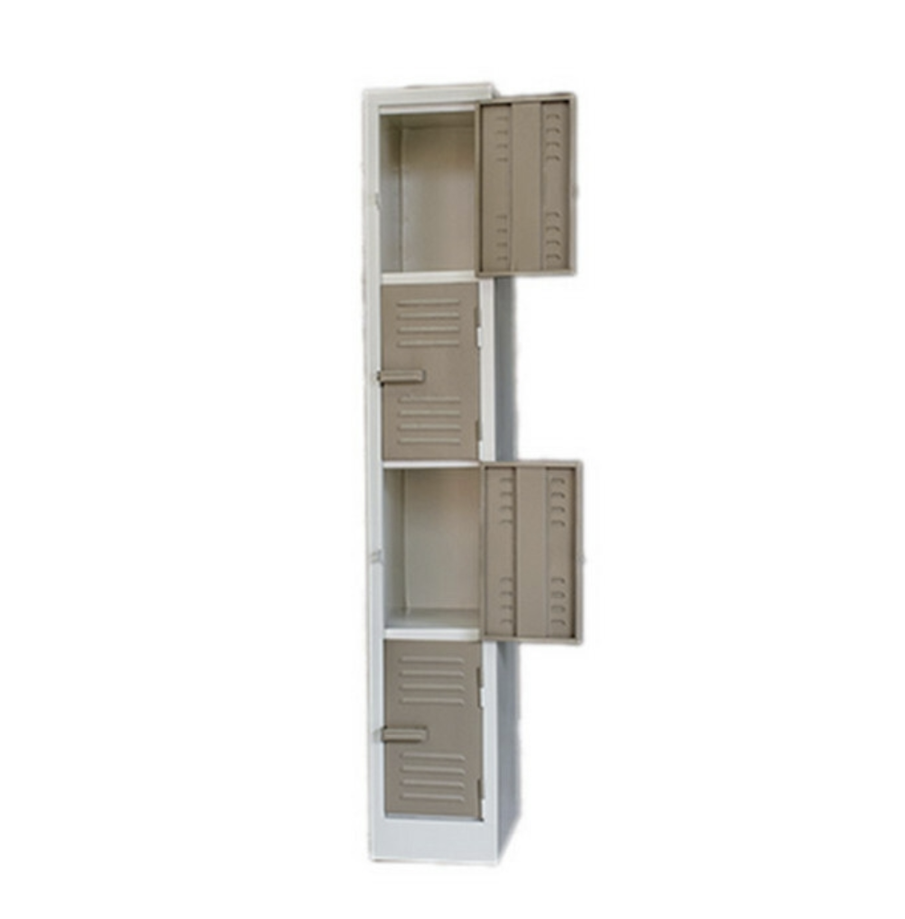 4 Compartment Steel Locker Ivory Karoo