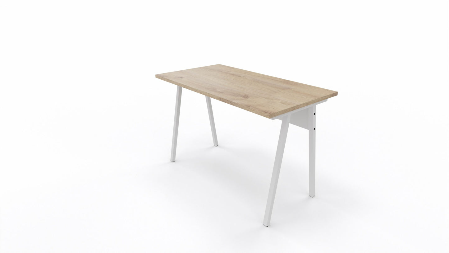 Introducing the A-Frame Desk: Where Professionalism Meets Elegance
Elevate your workspace with the A-Frame Desk, a masterful blend of functionality and sophistication designed to meet the demands of modern professionals. Crafted from premium melamine hardwood, this desk is engineered to deliver both durability and a sleek aesthetic that complements any office or home office environment.