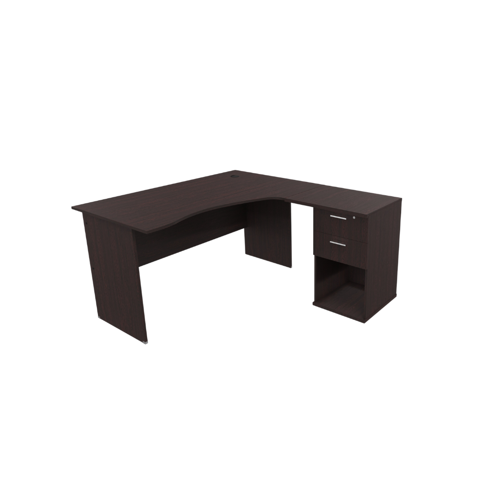 Discovery Lite Cluster Desk Mahogany