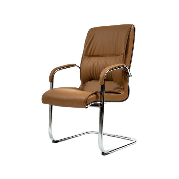 "EliteCraft PU Comfort Chair: Elevate your office with executive elegance and optimal support. High-quality PU leather meets ergonomic design for a luxurious and comfortable seating experience. Welcome guests in style with this sophisticated addition to your professional space."