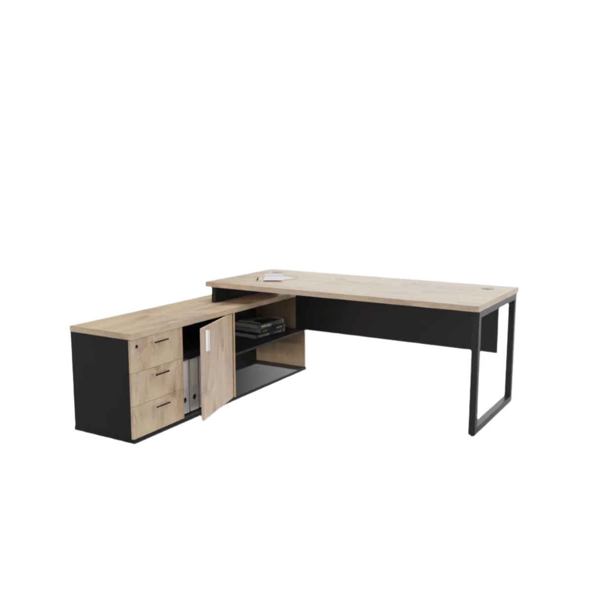 Titan Executive Desk Barrel Oak