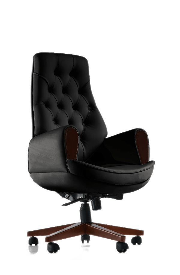 "Monte High back Office Chair: Experience affordable luxury with our sleek and sophisticated PU Leather chair. Elevate your workspace with premium comfort and style. Perfect for those who value opulence in every detail."