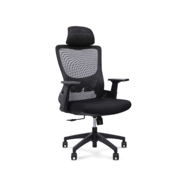 Mesh back, swivel, and tilt office chair