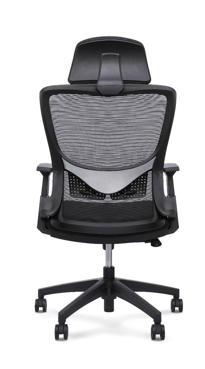 Mesh back, swivel, and tilt office chair