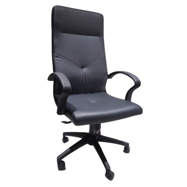 "Enhance your office with the PU Leather Swivel and Tilt Chair – a perfect balance of style and affordability. Faux leather upholstery adds a sleek and sophisticated touch to your workspace. Enjoy comfort and versatility with swivel and tilt capabilities, making this chair a practical choice for your office or workspace."