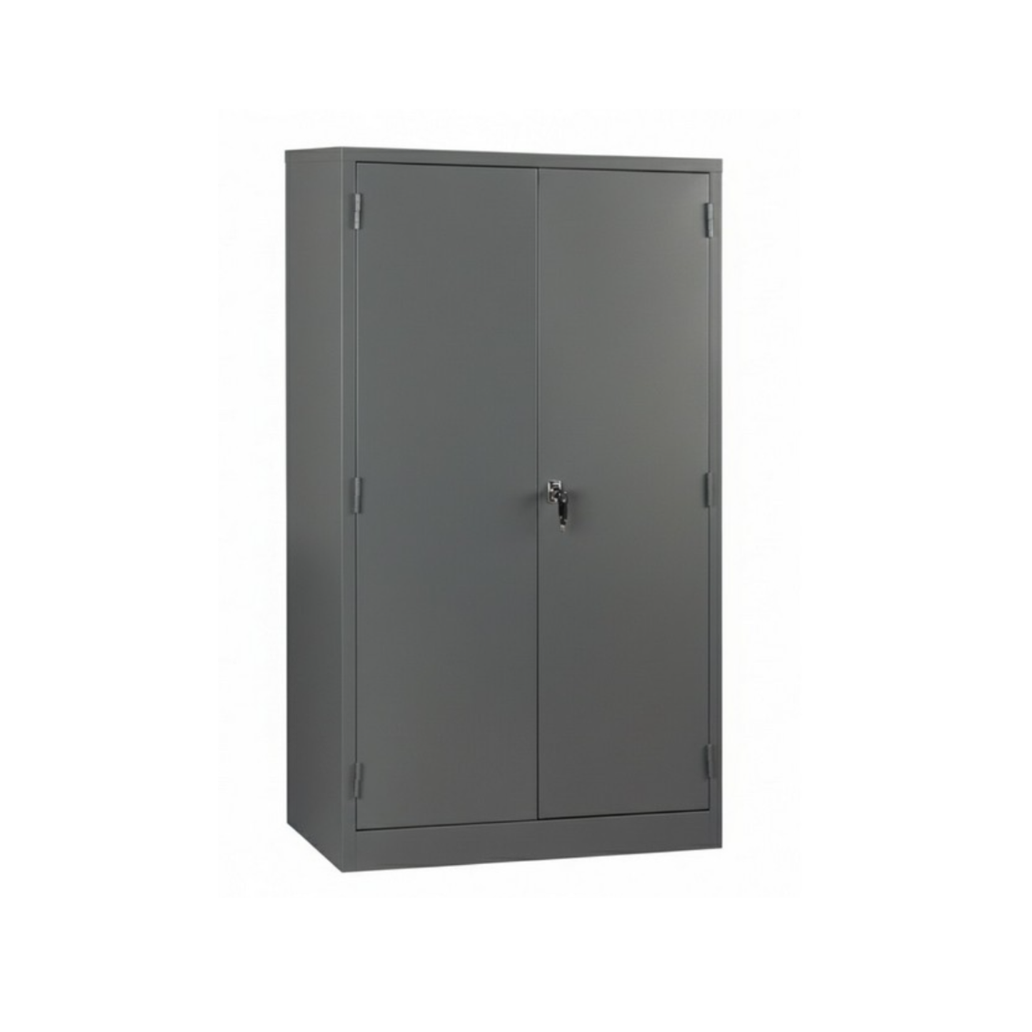 Grey steel stationery cupboard dimensions 1800 by 900 by 450 mm