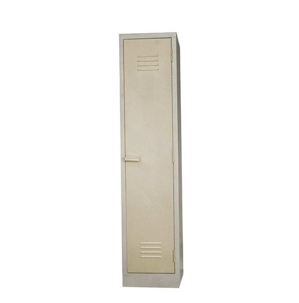 Steel Single Hostel Locker 1 Door Ivory