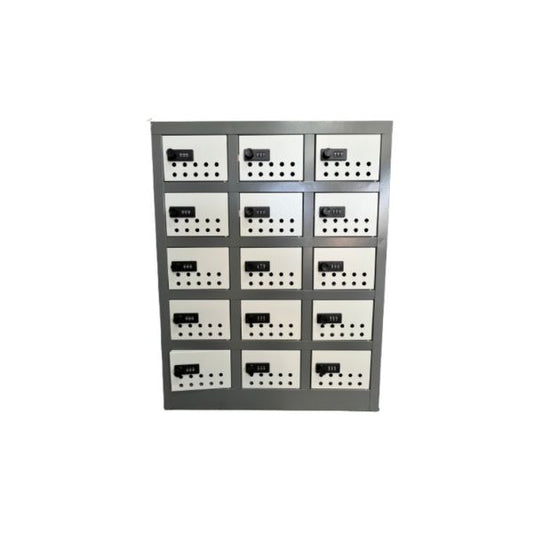 15 Compartment Steel Cellphone Locker