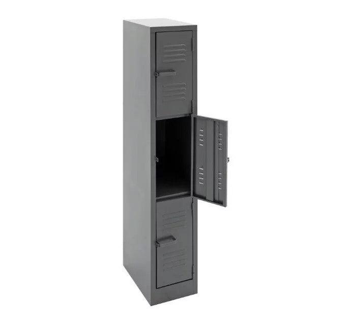 3 Compartment Steel Locker – Modern Office
