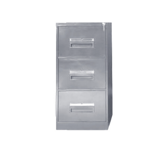3 Drawer Steel Filing Cabinet Grey