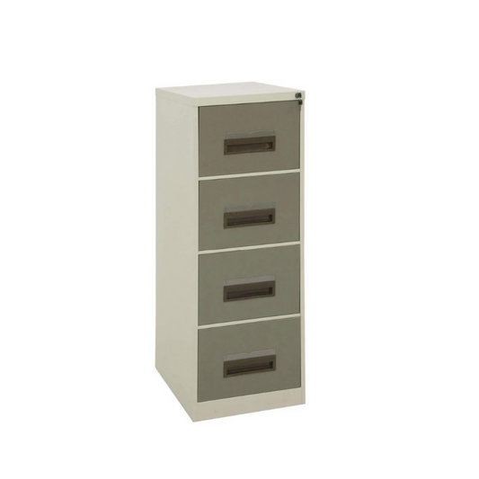 4-drawer-filing-cabinet.jpg" alt="4 Drawer Filing Cabinet - A spacious and secure office storage solution with central and independent locking options. Available in Hammertone Grey or Ivory Karroo. Dimensions: 1320 mm (h) x 470 mm (w) x 630 mm (d).