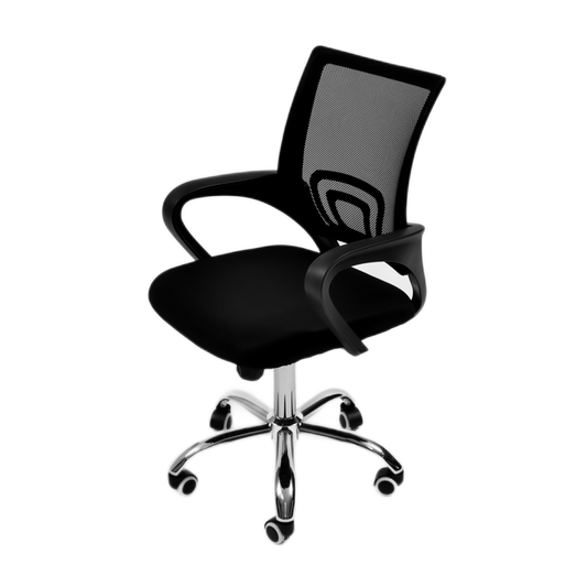 Eco Mesh Back Office Chair - Comfort meets functionality. Mid mesh back, swivel/tilt, adjustable height. Specs: Weight 12.00 KGS, Width 57.00 cm, Height 103.00 cm, Depth 58.00 cm, Capacity Max 90kg. What's in the box: 1 x Unassembled Eco Mesh Back Office Chair, 1 x Hardware Packet, 1 x Instruction Manual. Upgrade your office for R295 (Assembled) or R99 (Unassembled) delivery fee