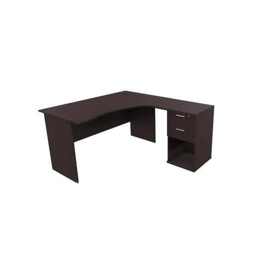 Discovery Lite Cluster Desk Mahogany