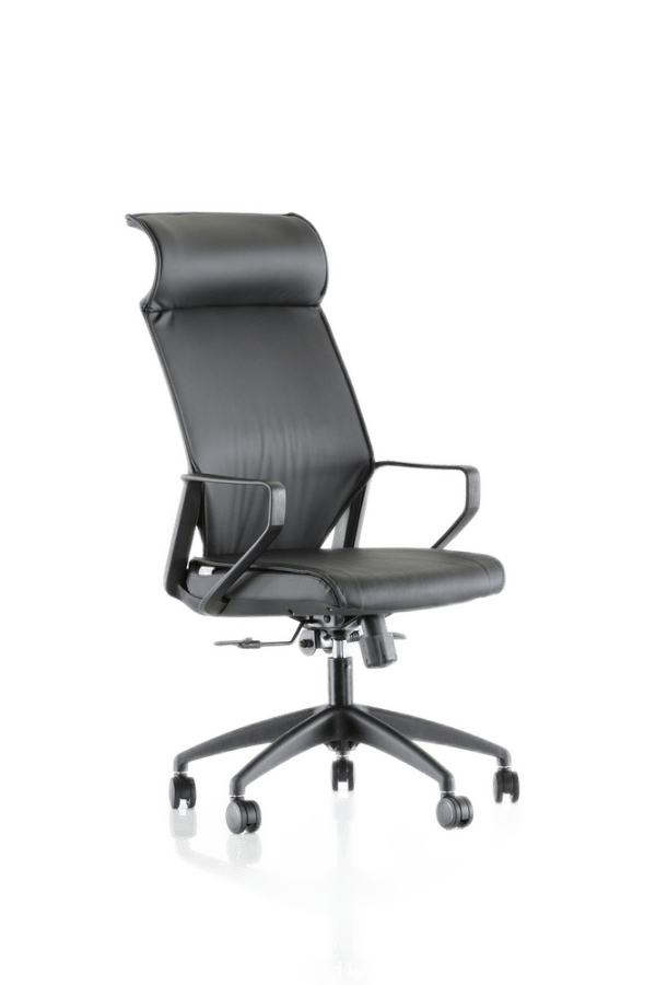 "EleganceFlow PU Leather Office Chair: Redefine your workspace with a perfect blend of style and affordability. Faux leather upholstery for a sleek and sophisticated look. Swivel and tilt capabilities for practical comfort. An ideal choice for your office or workspace."