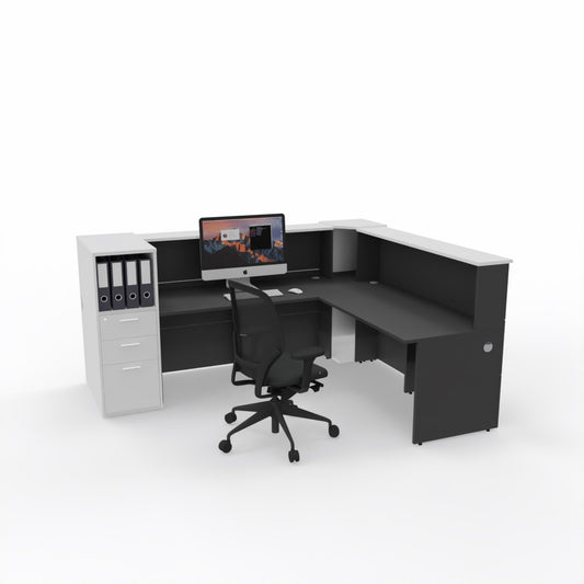 Salon L-Shaped Reception 1.6m With Storage