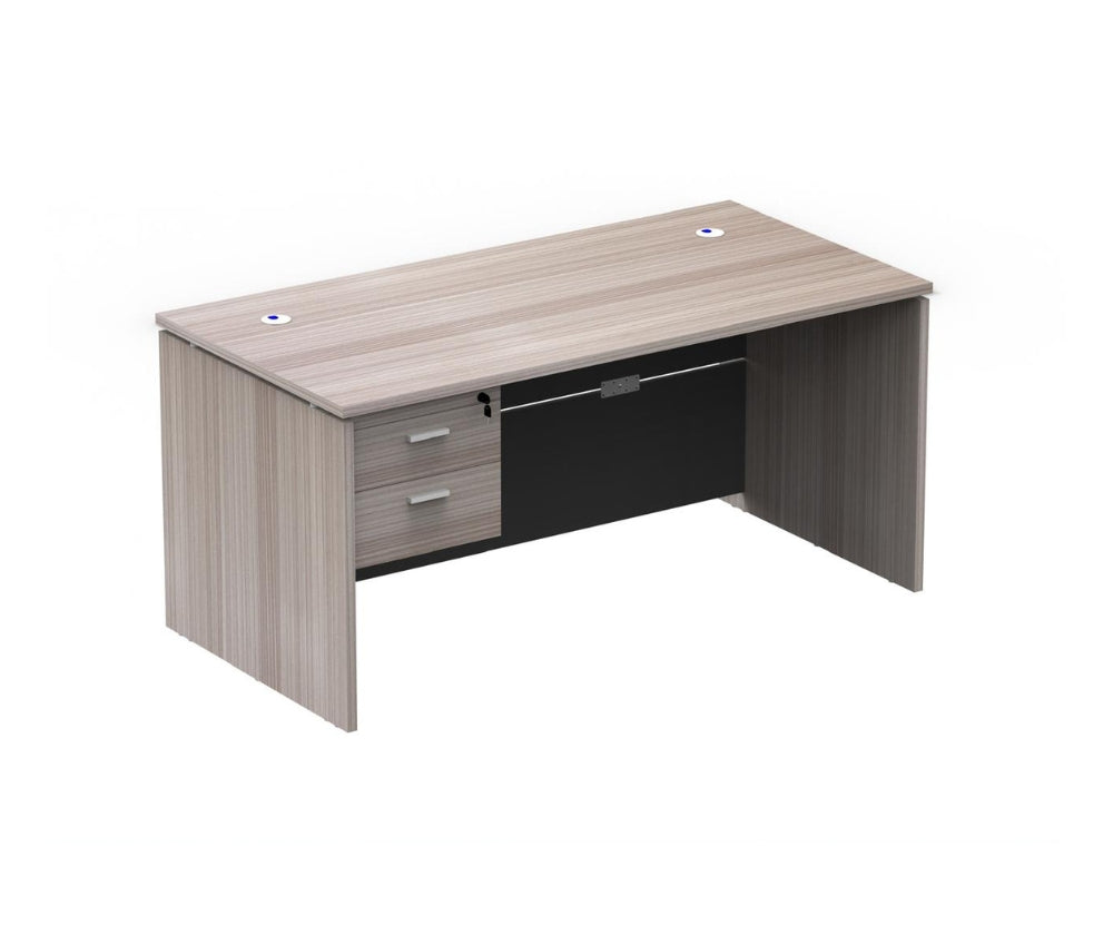 1.6M Straight Desk - Light Oak