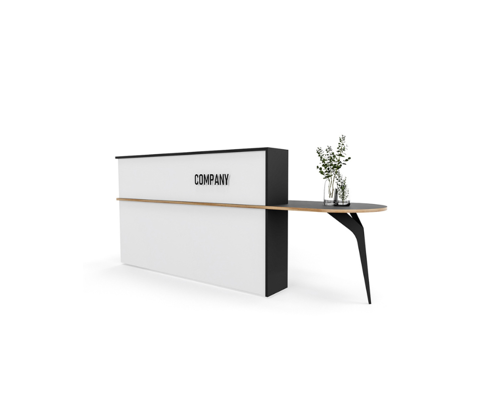 Shell Reception PLUS+ Reception Unit Shell Leg – Modern Office