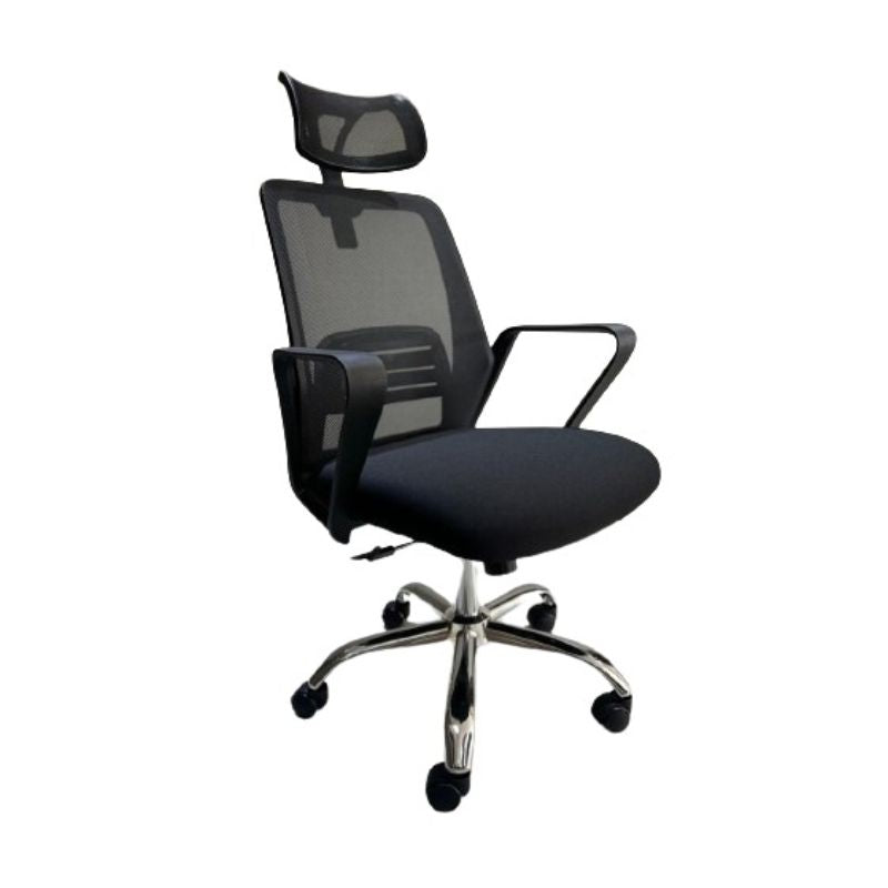 ProMesh Budget Office Chair with breathable mesh backrest, ergonomic design, adjustable height and tilt, padded seat cushion, and smooth-rolling casters.