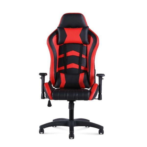 <img src="gaming-chair-image.jpg" alt="STL-R801A VelocityX Gaming Chair - A sleek, ergonomic gaming chair designed for ultimate comfort during long gaming sessions. Features include adjustable settings, lumbar support, and a stylish racing-inspired design. Available in red and blue.">