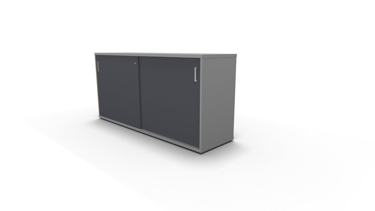 Sliding Door Storage Cabinet (Desk Height)