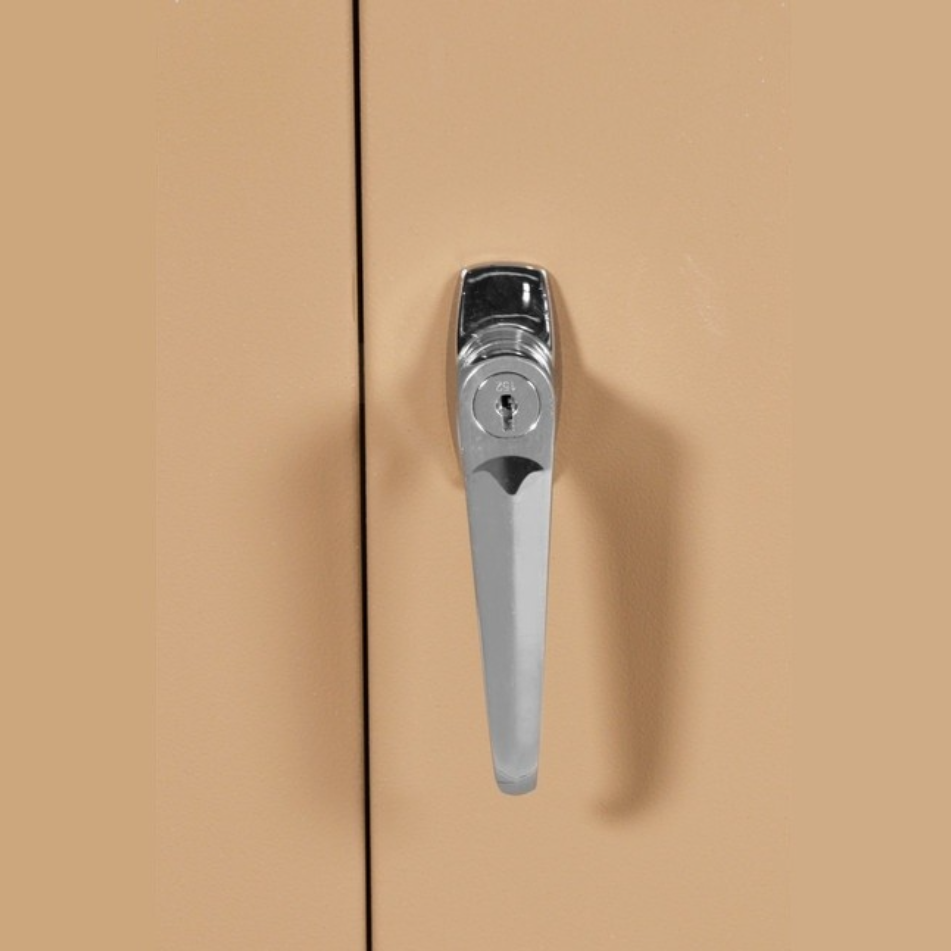 Lock on Ivory Karoo steel office cupboard