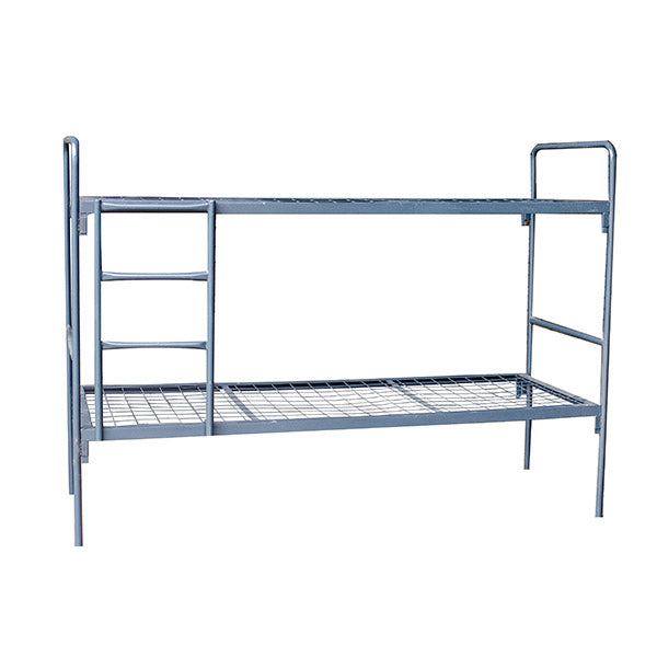 Alt Text: Steel Double Bunker with Ladder - Hammertone Grey or Ivory Karroo - 1905L x 760w