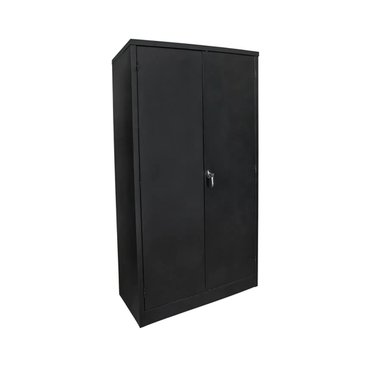 Steel Stationery Cupboard 1800 × 900 × 450 mm – Black Storage Cabinet