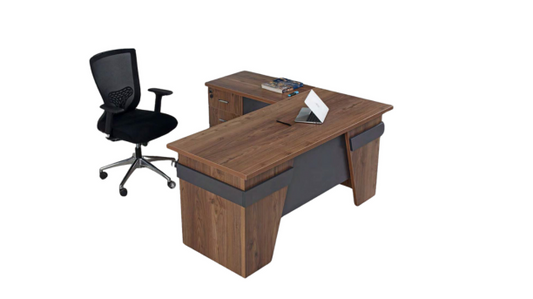 Summit Executive L-Shaped Office Desk - Modern Office