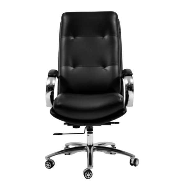 "Experience executive opulence with the PU Leather Swivel and Tilt Chair. Crafted for style and luxury, this faux leather upholstered chair brings sophistication to your office. Enjoy comfort and versatility with its swivel and tilt capabilities, making it the practical choice for your workspace."