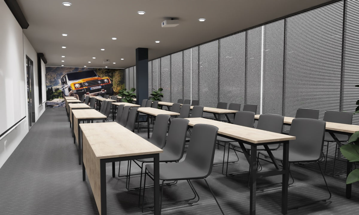 Training Desk With Modesty Top