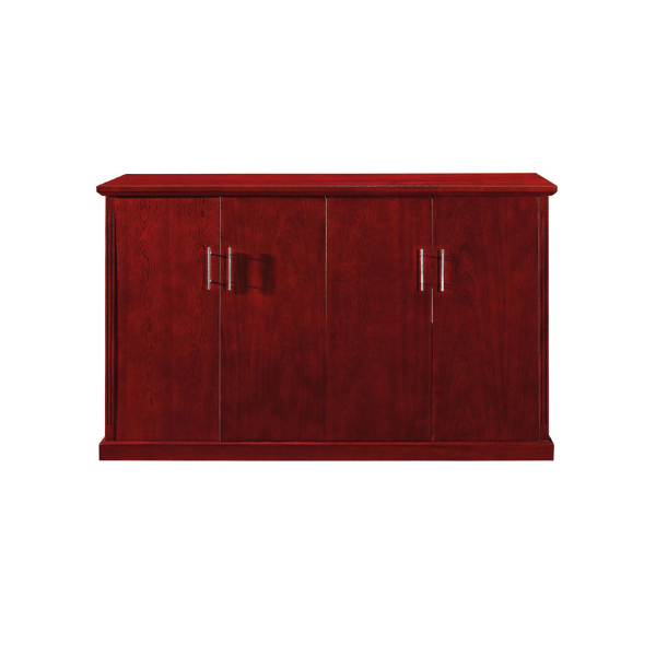 Mahogany Veneer Bar Fridge Server Unit – Modern Office