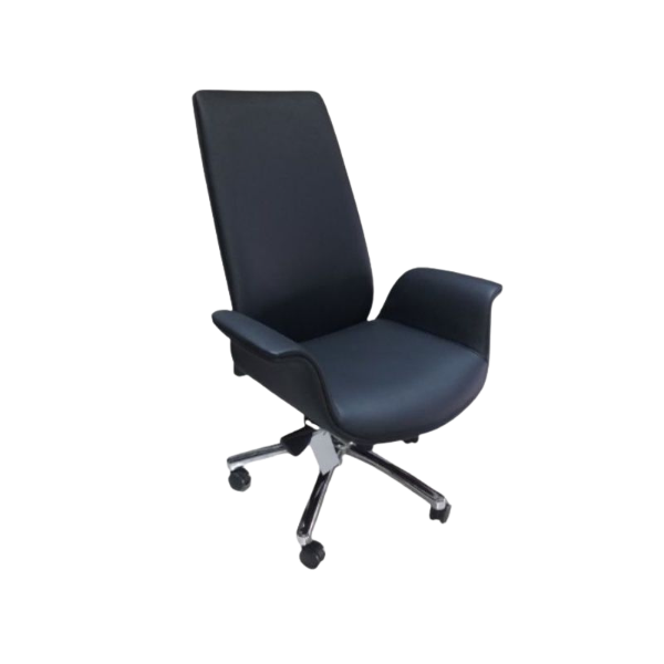 "Elevate your office with the PU Leather Swivel and Tilt Chair – a perfect blend of executive style and luxury. Faux leather upholstery provides a sleek and sophisticated appearance, while swivel and tilt capabilities offer unmatched comfort and versatility. Redefine your workspace with this practical and opulent executive chair."