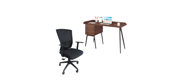 Student Bundle - EconoMesh Budget Office Chair & DIY Students Office Desk - Modern Office