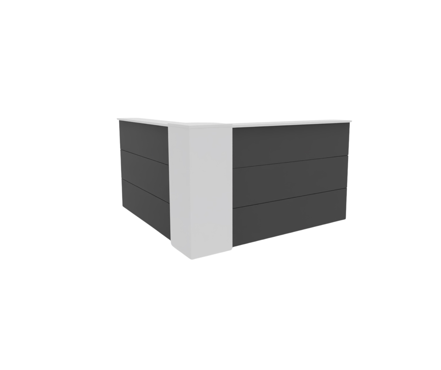 Salon L-Shape Reception Desk 1.6m x 1.6m